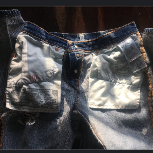 LEVI's 501t (Tapered Jean, Slight Distressed) - Picture 6 of 11